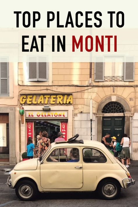 Where to Eat in Monti? Find out which are our favorite places to eat and drink! Monti neighborhood is a 5 mins walk to the Colosseum! The perfect neighborhood to enjoy a post-Colosseum tour gelato or lunch! Athens Honeymoon, Perfect Neighborhood, Rome Tips, Rome Restaurants, Travel Rome, Rome Vacation, Italy Trip Planning, Rome Food, Rome Travel Guide