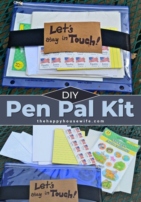 Pen Pal Kit Pen Pal Tracker, Snail Mail Gifts, Letter Writing Kit, Pen Pal Kit, Pen Pal Gifts, Snail Mail Inspiration, Snail Mail Pen Pals, Writing A Letter, Happy Housewife