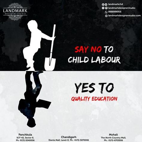 Lack Of Education Poster, Social Awareness Posters, Logo For Kids, Satirical Illustrations, Child Labour, Awareness Poster, 광고 디자인, Publicidad Creativa, Social Awareness