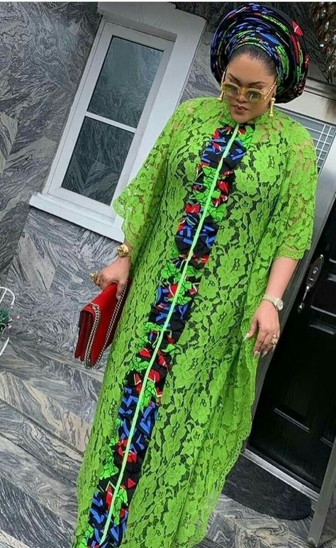 Lace + Ankara Free Gown, Stylish Naija, Kaftan Dresses, African Lace Styles, Long African Dresses, Short African Dresses, Best African Dresses, African Fashion Skirts, African Dresses Modern