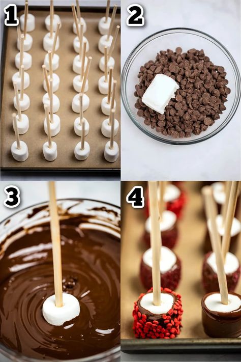 Chocolate Dipped Marshmallows are a fun activity for any holiday, made with marshmallows dipped in melted chocolate and rolled in sprinkles! Chocolate Covered Marshmallow Pops, Dipped Marshmallows, Chocolate Dipped Marshmallows, Xmas Desserts, Marshmallow Dip, Chocolate Covered Marshmallows, Marshmallow Pops, Chocolate Marshmallows, Melted Chocolate