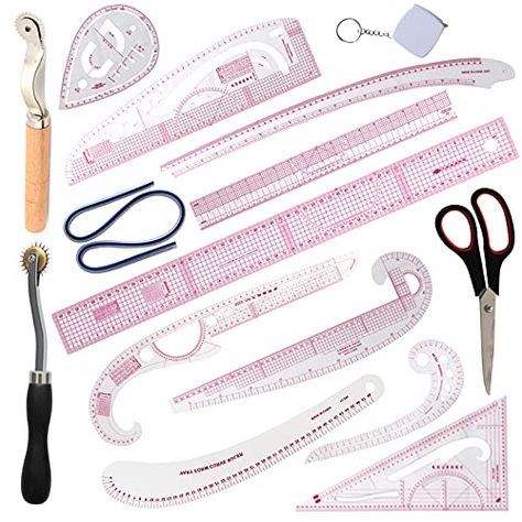 French Curve Ruler, French Curve, Tailor Scissors, Bernina Embroidery, Drafting Tools, Ruler Set, Make Your Own Clothes, Fashion Vocabulary, Pattern Drafting