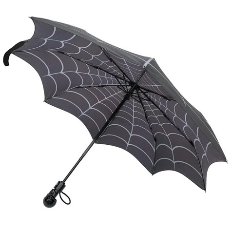 Spiderweb Umbrella – Ghoulish Girls Kreepsville 666, Casual Goth, Goth Accessories, Summer Goth, Umbrellas Parasols, Psychobilly, Punk Outfits, Big Hero, Gothic Outfits