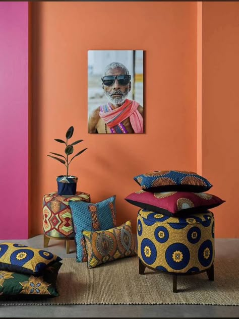 Thesis Ideas, Afrocentric Decor, African Pillow, African Interior Design, African Inspired Decor, African Interior, Ethnic Home Decor, African Home Decor, African Decor