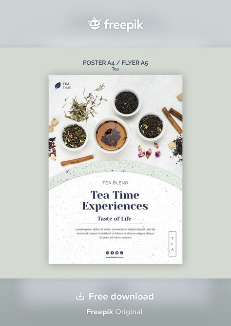 Herbal Tea Photography, Free Psd Poster, Free Psd Flyer Templates, Free Psd Flyer, Psd Flyer Templates, Flyer Poster, Psd Template Free, Flower Tea, Templates Free Download