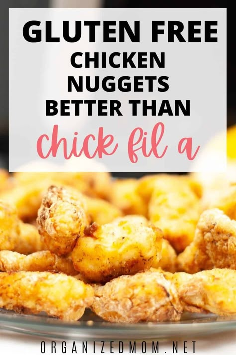 Chick Fil A Recipe, Gluten Free Chicken Nuggets, Chicken Nuggets Recipe, Gluten Free Info, Chicken Nugget Recipes, Nuggets Recipe, Gluten Free Recipes For Dinner, Gluten Free Dairy Free Recipes, Gluten Free Eating