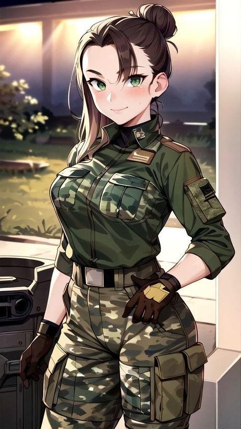 Anime Military Female, Anime Military Uniform, Ghost Squad, Sci Fi Character Art, Uniform Outfits, Anime Military, Military Girl, Female Soldier, Anime Warrior