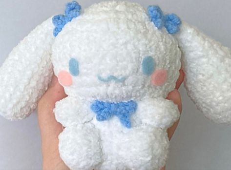 crochet and cute photo of cinnamoroll Crochet Cinnamoroll, Cinnamoroll Sanrio, Cute Photo, Cute Photos, Sewing, Wool, Knitting, Crochet