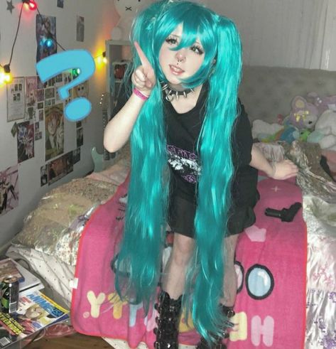 Cute Cosplay Makeup, Vocaloid Cosplay, Anime Cosplay Makeup, Miku Cosplay, Alt Girls, Cosplay Characters, Amazing Cosplay, Cute Cosplay, Cosplay Makeup