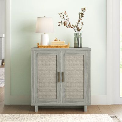 Amazon Cabinet, Coastal Storage Cabinet, 2 Door Cabinet, Accent Cabinet Decor, White And Rattan Cabinet, Accent Cabinet Living Room, Small Storage Cabinet White, Small Rattan Cabinet, Entry Cabinet