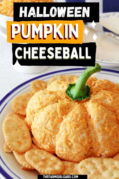 Cheeseball Pumpkin, Pumpkin Shaped Cheese Ball, Pumpkin Cheese Ball Recipe, Shaped Cheese Ball, Easy Butter Cake Recipe, Fall Appetizer, White Hot Chocolate Recipe, Thanksgiving Appetizer Recipes, Fall Appetizers