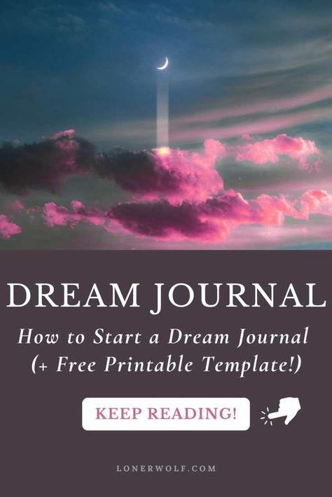 The magical thing about dreams is that they are an abundant source of insight, inspiration, and revelation. Learn how to start your own dream journal in this free guide (plus there's a free dream journal template to enjoy!) #dreamjournal via @lonerwolf Dream Journal Template, Dream Magic, Spiritual Awakening Higher Consciousness, Awakening Soul, About Dreams, Soul Growth, Awakening Quotes, Dream Symbols, Self Exploration