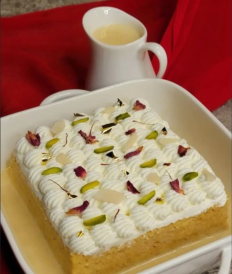 Thandai Cake, Dessert Eggless, Rose Cakes, Eggless Desserts, Milk Syrup, Night Parties, Make Ahead Desserts, Recipe Cake, Tastemade Recipes