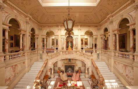 The Marble Hall,Gosford House,Longniddry, East Lothian Gosford House, Marble Hall, Architecture Stairs, Historic Interiors, Classical Interior, Baroque Decor, Big Room, Palace Interior, Authentic Beauty