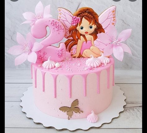 Baby First Birthday Cake, Birthday Cake For Him, Cool Cake Designs, Fairy Cake, 1st Birthday Cakes, Fairy Birthday Party, Baby Birthday Cakes, Fairy Birthday