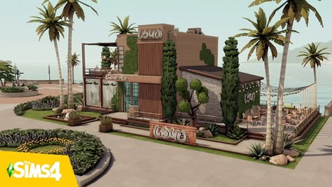 No Cc Builds Sims 4, Restaurant The Sims 4, Sims 4 San Sequoia House, Sims 4 Restaurant No Cc, Sims 4 Restaurant Build, Sims 4 San Sequoia, Sims 4 House No Cc, Restaurant Sims 4, The Sims 4 Growing Together