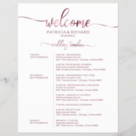 Wedding Schedule Timeline, Wedding Weekend Itinerary, Bridesmaid Luncheon, Wedding Schedule, Wedding Itinerary, Weekend Itinerary, Wedding Timeline, Shop Wedding, Simple Chic