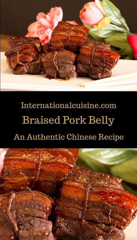 Chinese Braised Pork Belly, Chinese Pork Belly Recipe, Chinese Braised Pork, Asian Pork Belly, Dinner Chinese, Pork Jowl, Pork Belly Recipes Crispy, Cooking Pork, Pork Belly Slices