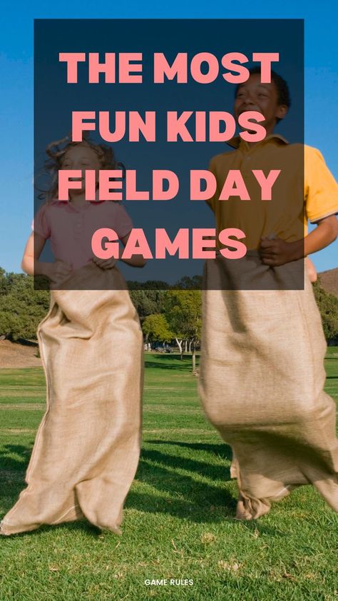 Looking for outdoor field day games for kids and easy field day games for kids? We've got you covered! Outdoor Field Day Games, Field Day Games For Kids, College Party Games, Kid Games Indoor, Field Day Activities, School Games For Kids, Field Day Games, Family Games Outdoor, Games For Kids Classroom