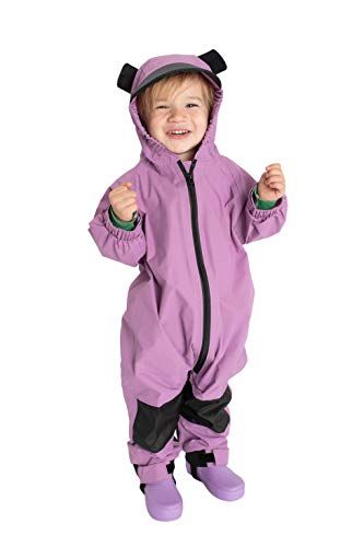 Kids Toddler Rain Suit - Muddy Buddy Waterproof Coverall One Piece Weather Resistant Baby Jacket Purple Bear, Girls Raincoat, Toddler Overalls, Muddy Buddies, Baby In Snow, Rain Suit, Kids Rain, Baby Coat, Rain Gear