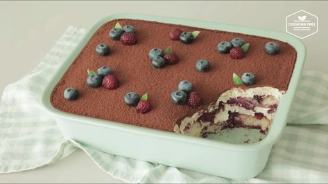 Triple Berry Tiramisu Berry Tiramisu, Cooking Tree, Lady Finger Cookies, Strawberry Tiramisu, Rum Cream, Berry Sauce, Cream Cheese Eggs, Tiramisu Recipe, Coffee Syrup