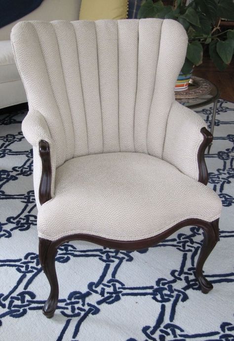 Smaller Arms, Chair Reupholster, Chair Restoration, French Country Chairs, French Settee, Antique Couch, Vintage Channel, Upholstery Chair, Parlor Chair