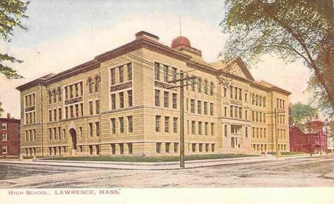 Lawrence, Massachusetts, USA - High School Usa High School, Lawrence Massachusetts, Horse Wagon, Essex County, Old Newspaper, Reading Room, St Joseph, Birds Eye View, General Hospital