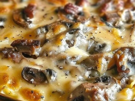 Comfort Food Bliss: Savory Mushroom Beef Casserole Recipe Everyone Will Love - NewsBreak Mushroom Casserole Recipes, Glazed Doughnuts Recipe, Seared Cod, Rich Banana Bread, Chicken Carbonara Recipe, Creamy Broccoli Soup, British Cooking, Mushroom Casserole, Broccoli Soup Recipes