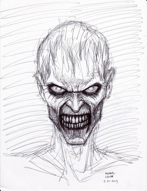 Zombie+Drawings+in+Pencil | zombie pen sketch 2 21 2013 by myconius traditional art drawings ... Zombie Drawings, Monster Sketch, Scary Drawings, Horror Drawing, Creepy Drawings, Arte Grunge, Zombie Art, Small Drawings, Dark Art Drawings