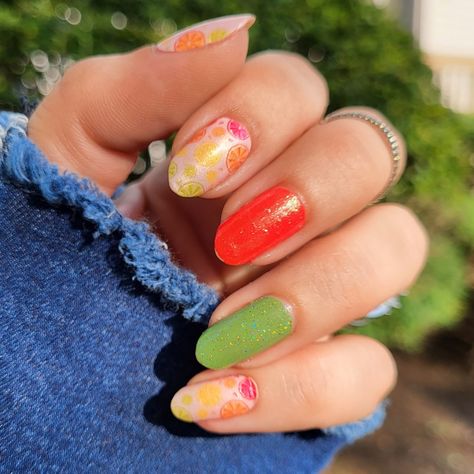 Main Squeeze, heat wave, Thyme to go Main Squeeze, Inspo Pics, Street Nails, Summer Color, Color Street Nails, Color Street, Summer Colors, Thyme, Nail Inspo