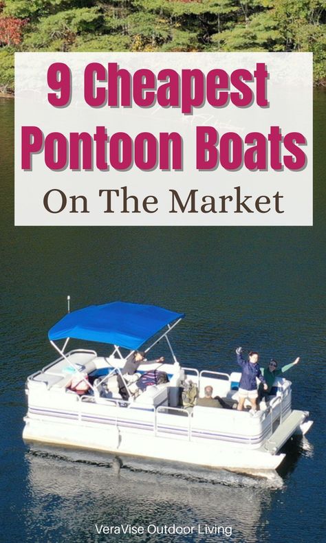 Pontoon boats are one of the most versatile boats there is on the market. With their spacious layout and lounge-around features, they’re one of the most comfortable watercraft you’ll ever come across. But all of these come with a price and some of them can be quite costly, but if you’re on a budget don’t you worry because we’ve got you covered. We’ve rounded up the cheapest pontoon boats on the market that will let you experience high-end on a budget. Poonton Boats, Fishing Boats Ideas, Diy Pontoon Boat, Pontoon Houseboats For Sale, Pontoon Boat Ideas, Electric Pontoon Boat, Pontoon Boat Parts, Best Pontoon Boats, Mini Pontoon Boats