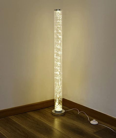 Clear Column Floor Lamp，LKUA Modern LED Corner Standing Tube Floor Lamp, Elegant Design Exposed Rope Floor Lights for Living Room,Bed Room,Office(42" RGB Color - - Amazon.com Torch Floor Lamp, Modern Standing Lamps, Floor Lamp For Living Room, Colorful Lamps, Mid Century Floor Lamps, Column Floor Lamp, Iron Floor Lamp, Wooden Floor Lamps, Led Rope Lights