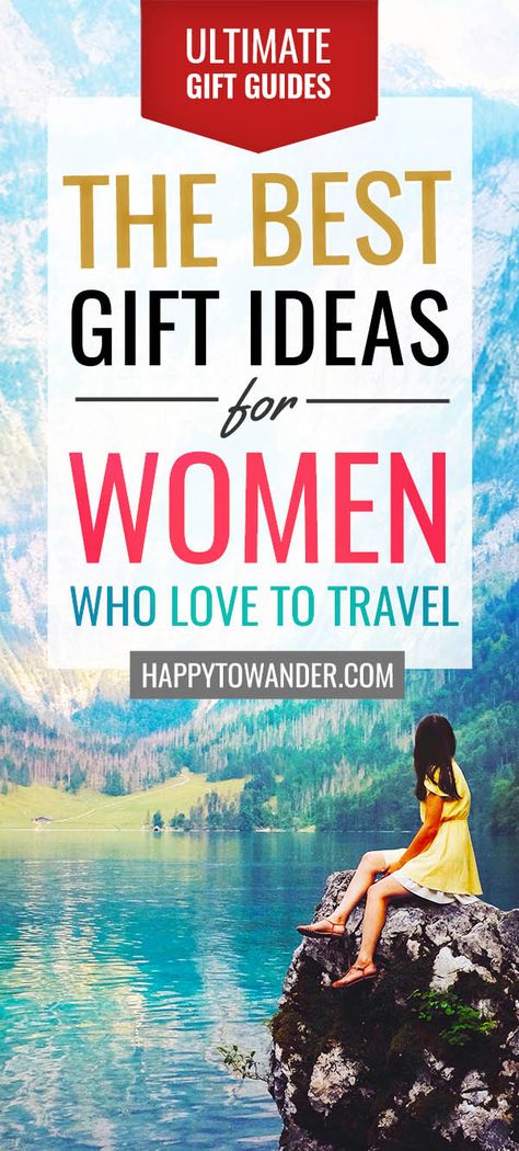 Genius gift guide featuring travel gifts for women who love to travel. A must read with tons of options for every budget! #giftguides #giftideas Travel Themed Gifts, Winter Packing List, Women Tips, Best Travel Gifts, Gift Ideas For Women, Travel Essentials For Women, Packing List For Travel, Cool Gifts For Women, Travel Lover