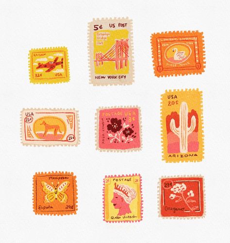 Stamp Drawing, Postage Stamp Design, Postcard Stamps, Mail Stamp, Postage Stamp Art, Stamp Printing, Post Stamp, October 23, Postal Stamps