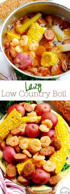 Bake Shrimp, Low Country Boil Recipe, Summer Supper, Cheap Camping, Country Boil, Low Country Boil, Seafood Boil Recipes, Different Types Of Food, Boiled Food