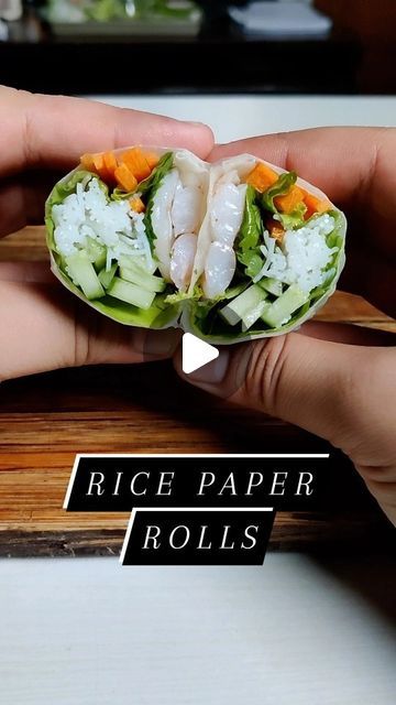 Arjun Narula on Instagram: "Vietnamese Prawn Rice Paper Roll!!!

It's like a fresh salad wrap🤌

#ricepaperrolls #prawnricepaperroll #ricepaper #prawns #shrimp #vietnamesefood" Prawn Rice Paper Rolls Recipe, Prawn Rice Paper Rolls, Prawn Rice, Rice Paper Recipes, Salad Wrap, Recipe Paper, Rice Paper Rolls, Salad Wraps, Fresh Salad