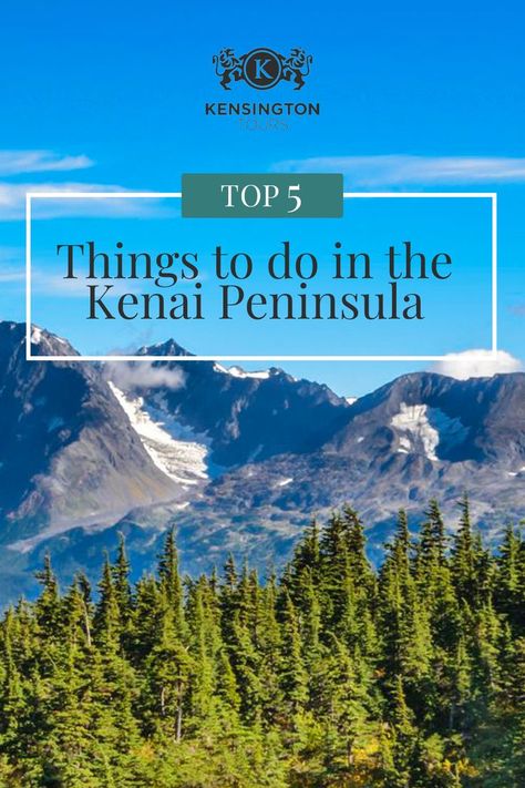 Southwest of Anchorage and the Chugach Mountains, the Kenai Peninsula is abundant in glacier-covered mountains, remarkable wildlife, and active adventure opportunities. Excellent for a summer trip, we’ve picked out the top five things to see and do when visiting Alaska’s wild peninsula. Kenai Peninsula, Visit Alaska, Summer Trip, Top Five, Boat Tours, Small Group, 5 Things, Summer Travel, Alaska