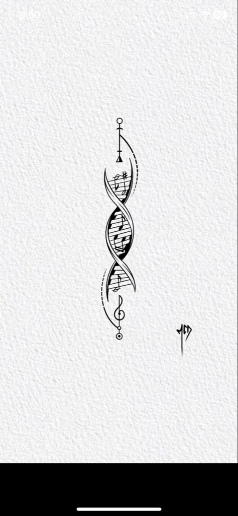 Music Dna Tattoo, Dna Tattoo, Tatting, Tattoos, Music