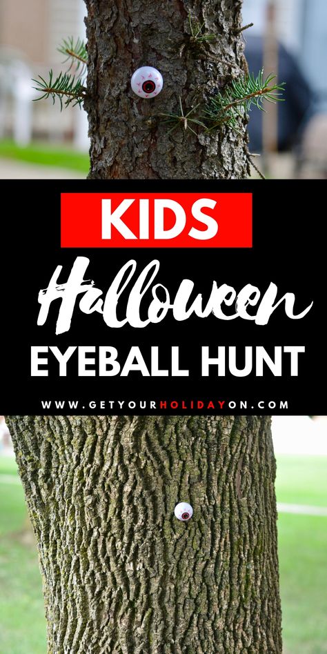 Eyeball Halloween Game Hunt | Get Your Holiday On Eyeball Halloween, Fun Halloween Party Games, Halloween Camping, Fall Festivals, Minute To Win, Halloween Games For Kids, Hallowen Costume, Halloween Eyeballs, Halloween Cocktails