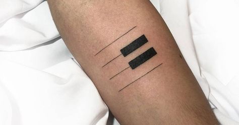 Minimalist Piano Tattoo, Piano Tattoo Ideas, Piano Tattoo, Minimalist Music, Inner Forearm, Music Instrument, Tat Ideas, Little Tattoos, Music Music