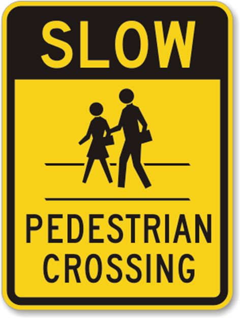 Pedestrian Crossing Signs Throughout ... Road Safety Poster, Pedestrian Sign, Pig Sculpture, Reflective Sign, Pedestrian Crossing, Danger Signs, Spongebob Party, Traffic Sign, Crossing Sign