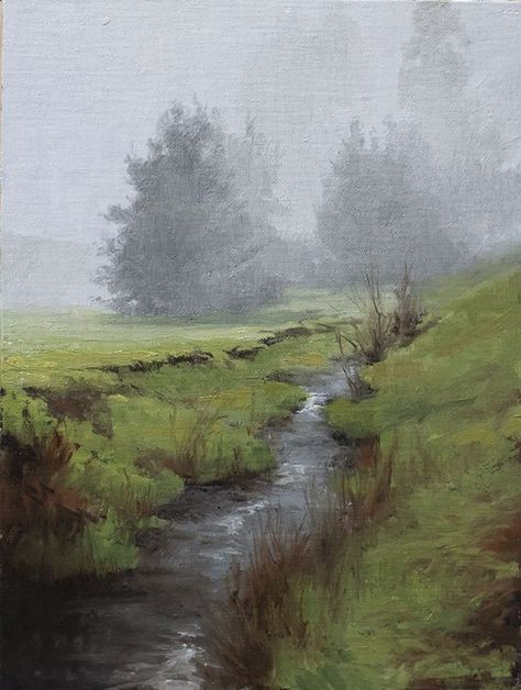 Brown Painting, Misty Morning, Soyut Sanat Tabloları, Arte Inspo, Aesthetic Painting, Romantic Art, Pastel Art, Watercolor Landscape, Painting Inspiration