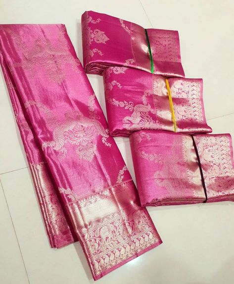 *14000* *Woooow rose gold colors* 😍 Pink colour 💗 💕 💖 new designs🫰🏻 with pink jari peacock 🦚 💖 *Kanchipuram pure silk sarees full TISSUE 2d exclusive with pestal brocade ultra soft rose gold jari bridal collection limited edition* 🩷🩷🩷 Soft Rose, Gold Colors, Pink Colour, Pure Silk Sarees, New Designs, Rose Gold Color, Bridal Collection, Pure Silk, Silk Sarees