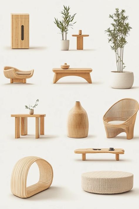 Make your home eco-friendly and stylish with bamboo furniture! This sustainable material is perfect for adding natural beauty to your decor while reducing your environmental impact. 🏡✨ #BambooFurniture #SustainableHome #EcoFriendlyDecor #GreenLiving #NaturalHomeDecor Eco Friendly Furniture Interior Design, Sustainable Materials Interior Design, Eco Friendly Interior Design, Hub Design, 3d Product Design, Furniture Graphic, Eco Friendly Interior, Eco Friendly Furniture, Eco Friendly Decor