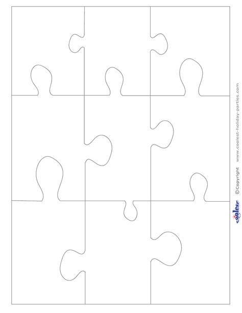 Large Blank Printable Puzzle Pieces This could be cool to use in Photo Editing software to create puzzles out of your favorite pics. Blank Puzzle Pieces, Puzzle Piece Template, Verse Memorization, Puzzle Piece Crafts, Printable Crossword Puzzles, Word Search Puzzles Printables, Puzzle Maker, Free Printable Puzzles, Puzzle Party