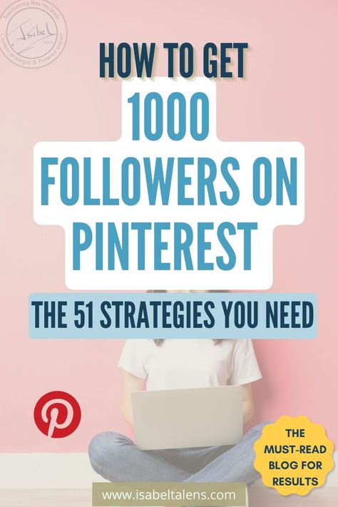 Kickstart your Pinterest for business account with 51 Pinterest marketing strategies to grow Pinterest followers. Discover how to get 1000 followers on Pinterest made easy so that you can grow your online small business fast. Supercharge your lead-generation knowing what to post on Pinterest to get followers. Time to ditch the social media burnout and check out my blog to get 1000 followers on Pinterest made easy and grow your online passive income | Isabel Talens #passiveincome #isabeltalens How To Post On Pinterest, What To Post On Pinterest, Get Followers On Pinterest, Grow Pinterest Followers, Grow Pinterest, Shopify Seo, Get Followers, Pinterest Tutorial, Side Work