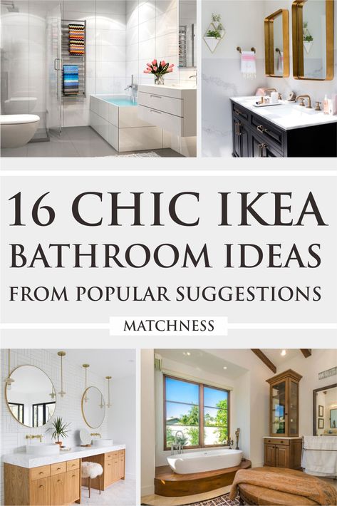 People choosing to go for the IkEA bathroom love super functional furniture in a sleek look and finishing. Whether it’s your first time going to IkEA to purchase new ones or replace old and existing furniture, you’ll have no regret going for this particular design. See some of our top picks below to inspire you further. #bathroomideas #IKEAbathroomideas #bathroomdecorideas Ikea Bathroom Remodel, Ikea Double Vanity, Ikea Bathroom Cabinet, Ikea Bathrooms, Ikea Bathroom Ideas, Bathroom Furniture Ideas, Bathroom Ikea, Ikea Bathroom Vanity, Glen Arbor