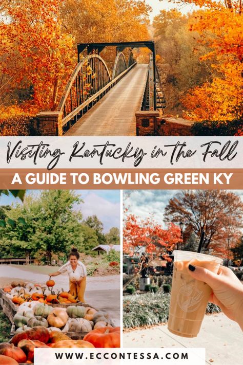 Kentucky in Fall: A Travel Guide to Bowling Green, KY - East Coast Contessa Things To Do In Bowling Green Kentucky, Kentucky Camping, Dinner Train, Cumberland Gap, Bowling Green Kentucky, Mammoth Cave National Park, Kentucky Travel, Alabama Travel, Bowling Green Ky