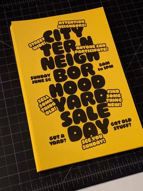 City Terrace, Newburgh New York, Info Design, Sale Flyer, Yard Sale, City Streets, Softies, Getting Old, Design Inspo