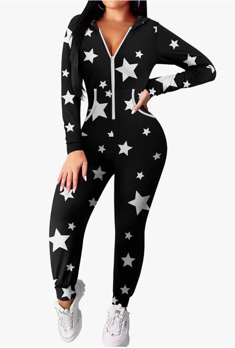 Onesie Women, Bodycon Romper, Jumpsuit Long Sleeve, Zipper Jumpsuit, Jumpsuit Fitted, Jumpsuit Long, Christmas Onesie, Onesie Pajamas, One Piece Pajamas